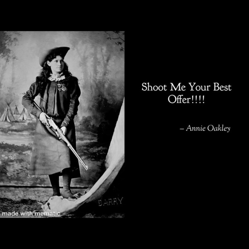 Shoot me your best offer!